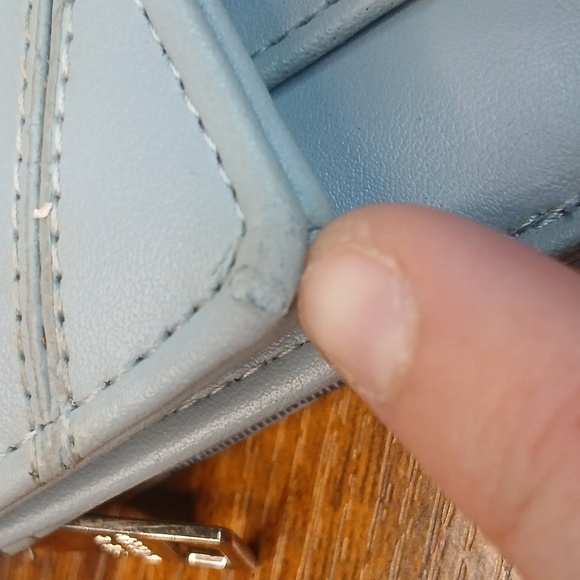 Steve Madden Blue Logo Women's Wallet Jean Colored - Picture 13 of 15